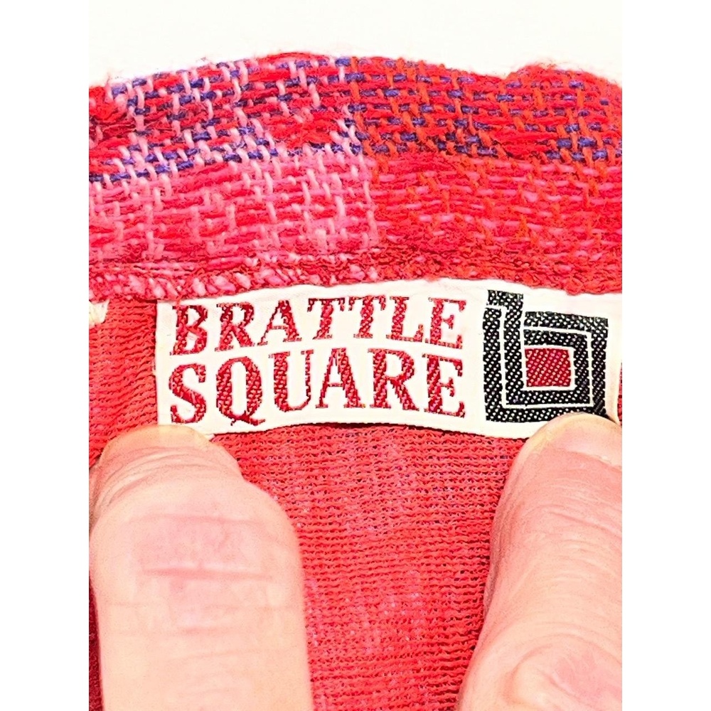 Vintage Brattle Square Multicolor Women's 70s Boho Checkered Maxi Skirt‎ Size 10 - Picture 3 of 8